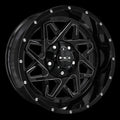 HD Offroad Caliber 20x10 -40 6x135/6x139.7mm 106.2mm Gloss Black/Milled Edge