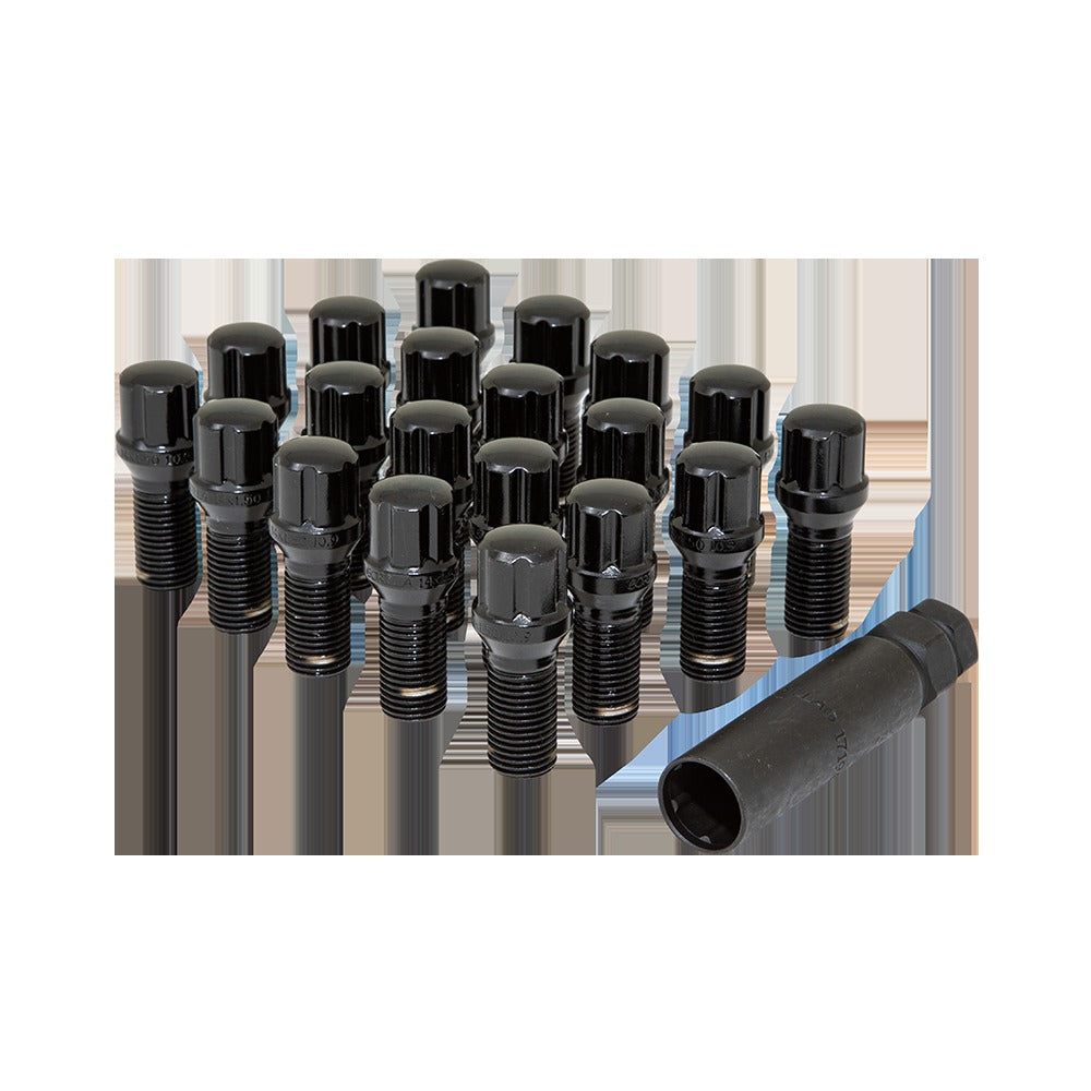 5LUG 14-1.50 SPLINE BOLT WIK BLK 27MM