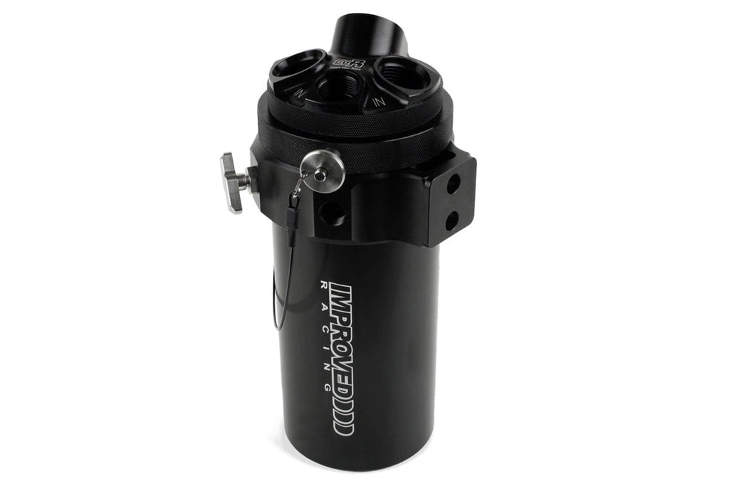 Improved Racing CCRZ Competition Recirculated High-Flow Oil Catch Can, 1 Liter (1 Qt)