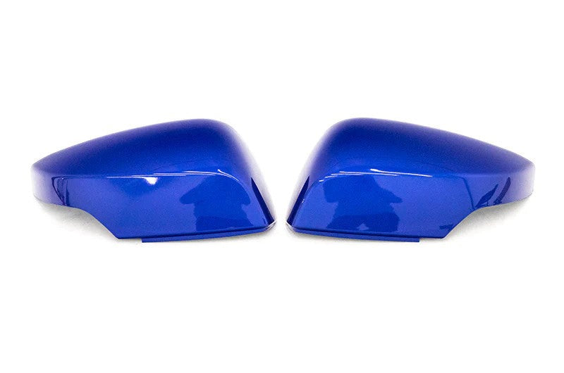 OLM OE Style Mirror Cover with Turn Signal Cutout - World Rally Blue - 2015-2021 Subaru WRX / STI / 2015-2017 Crosstrek