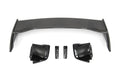 OLM Silverline Carbon Fiber OEM S Style Spoiler with Black Bases - 2015+ WRX / 2015+ STI