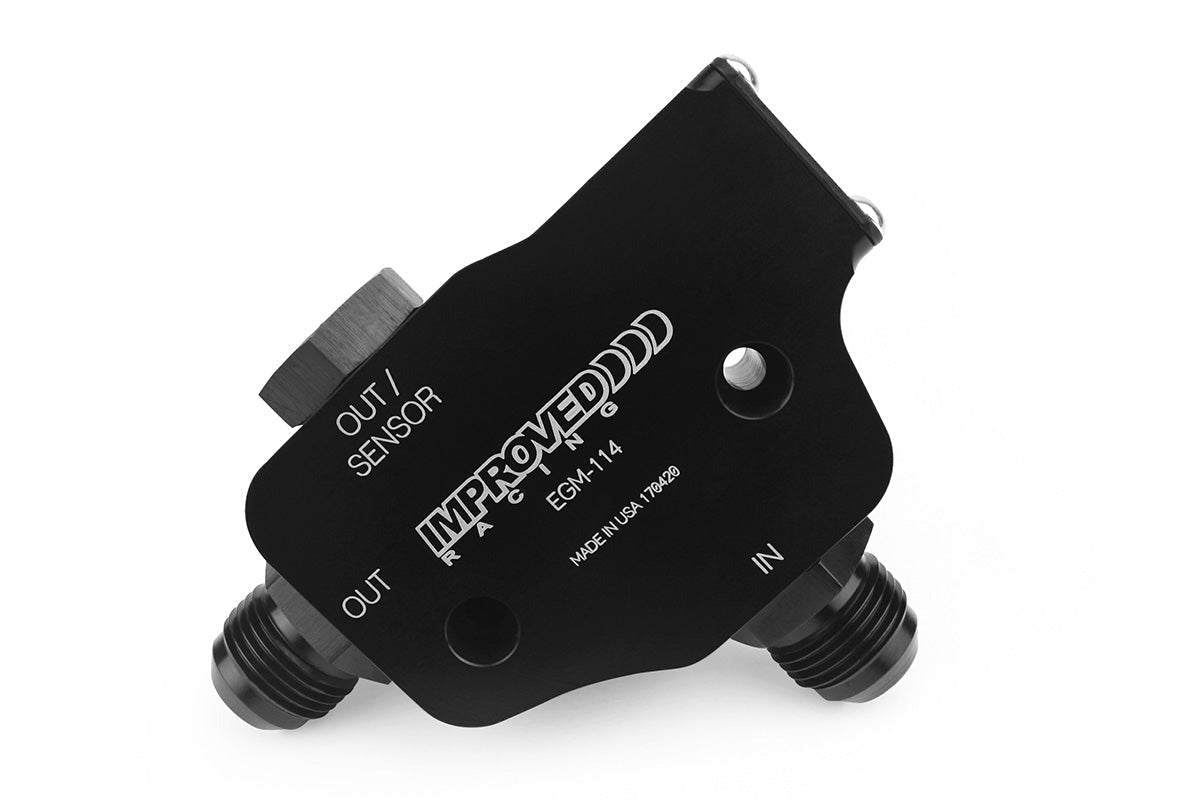 Improved Racing LSX and LS Oil Cooler Adapter with Thermostat, Rear Sump, 200°F