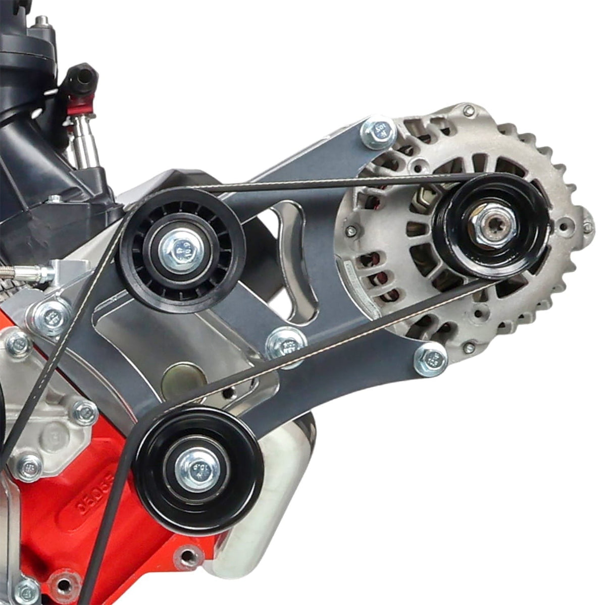 ICT BILLET LS Truck Heavy Duty Billet Alternator Bracket Kit LSX 4.8L 5.3L 6.0L Top Driver Head Mount