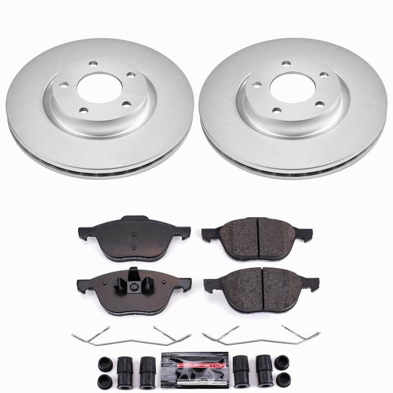 Power Stop 04-13 Mazda 3 Front Z23 Coated Brake Kit
