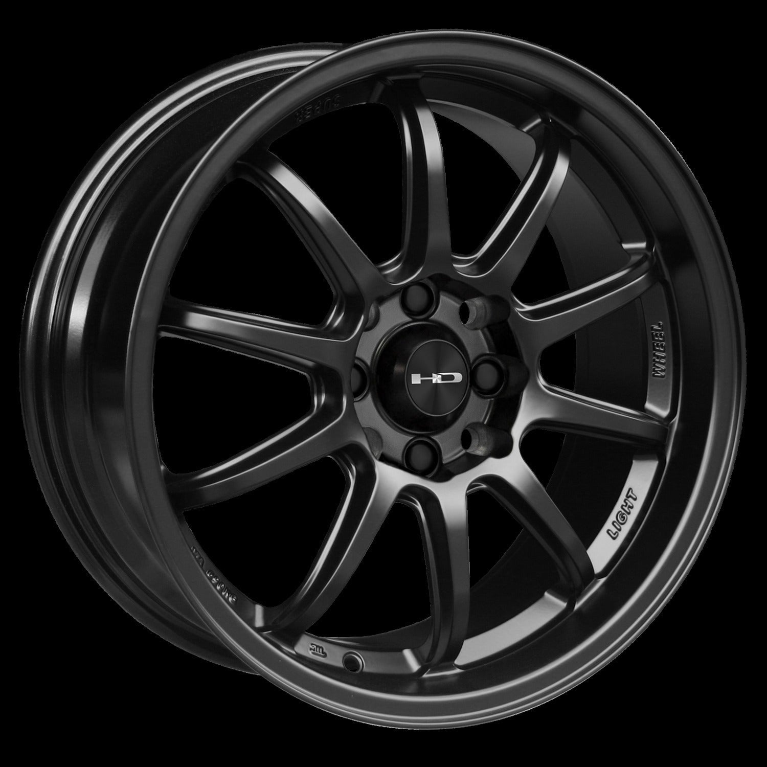 HD Wheels Clutch 17x7.5 +42 4x100/4x114.3mm 73.1mm Satin Black