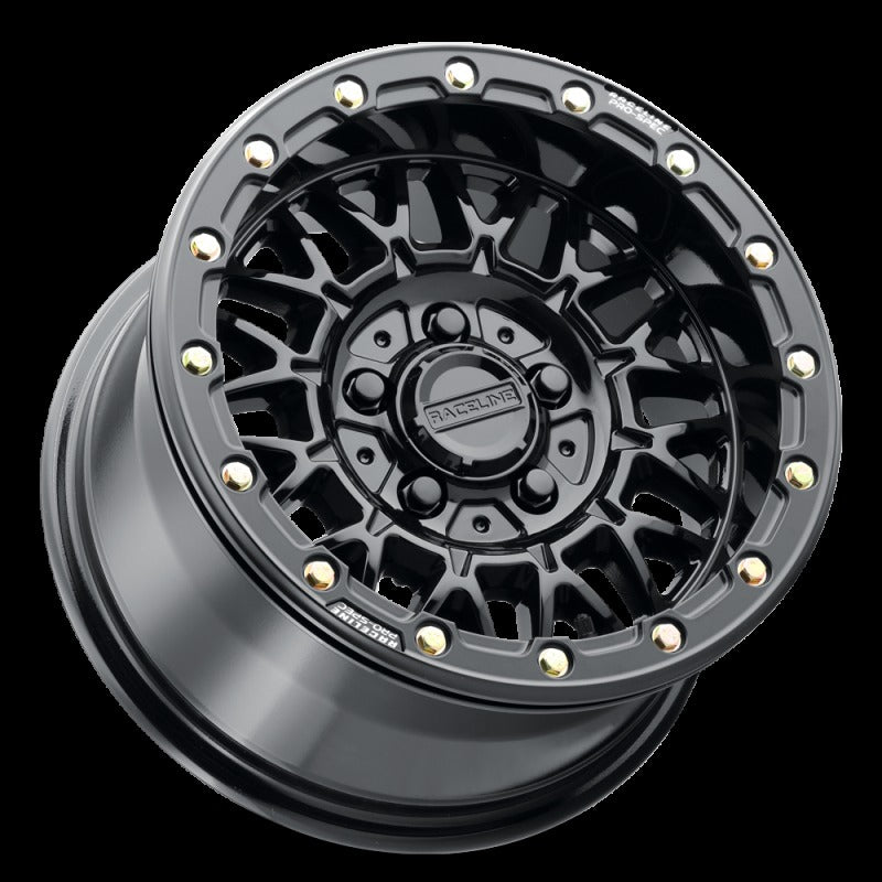 Raceline A15 Omega 15x7in / 6x139.7 BP / 38mm Offset / 78.1mm Bore - Gloss Black