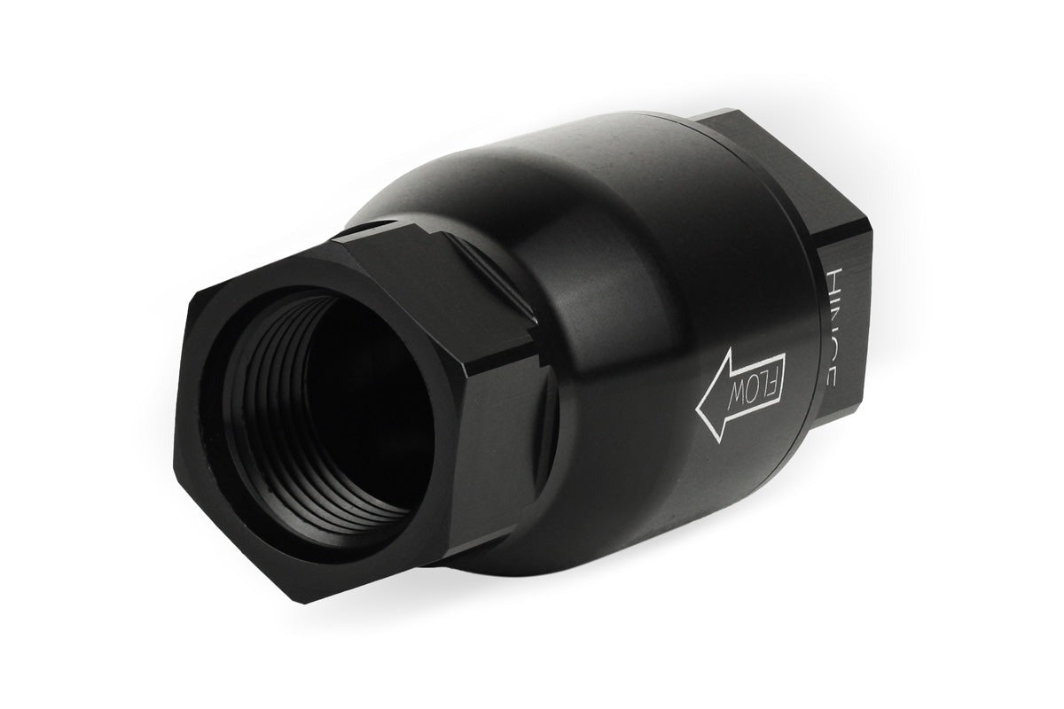 Improved Racing High-Flow, Low Cracking Pressure Flapper Check Valve, -10AN O-Ring Boss Female
