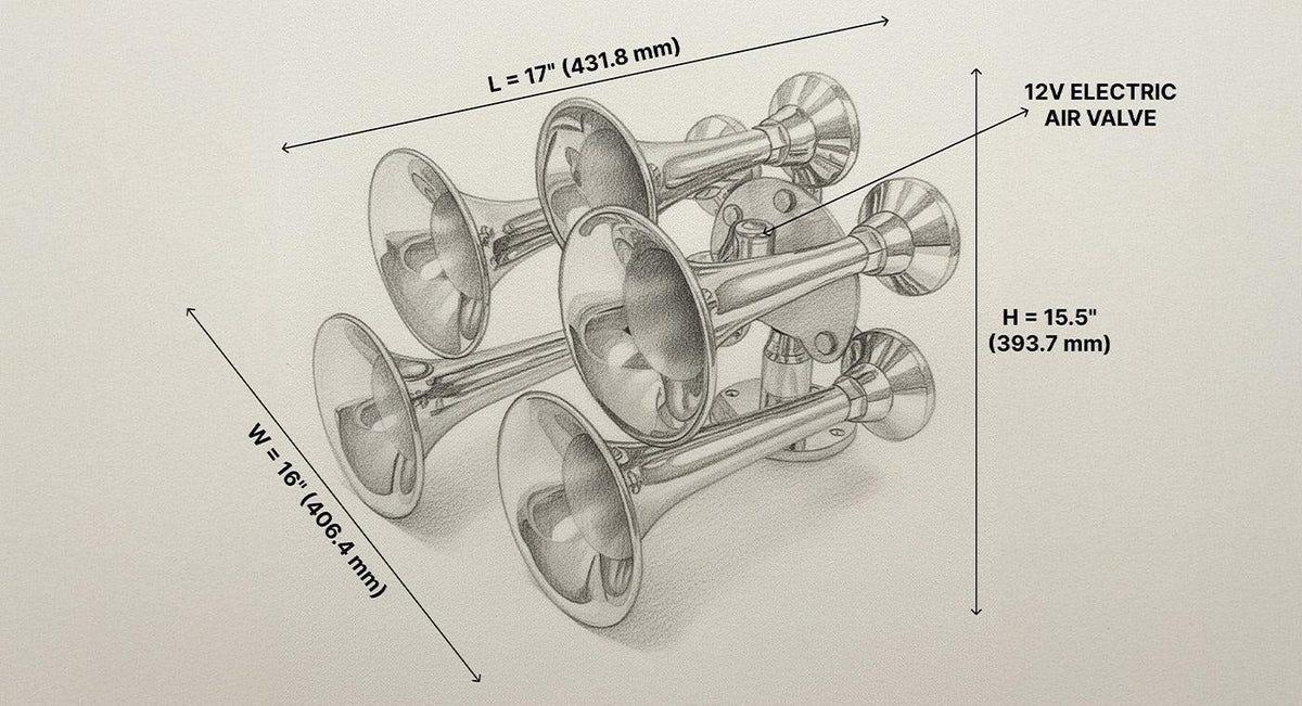 Admiral Chrome Train Horn