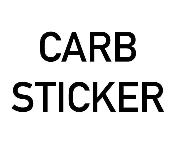 Replacement CARB Sticker