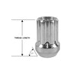 Perfectly Tight 3/4" Hex Lug Nut Tapered Seat 14x1.5 x 25mm - Chrome Steel - Set of 20