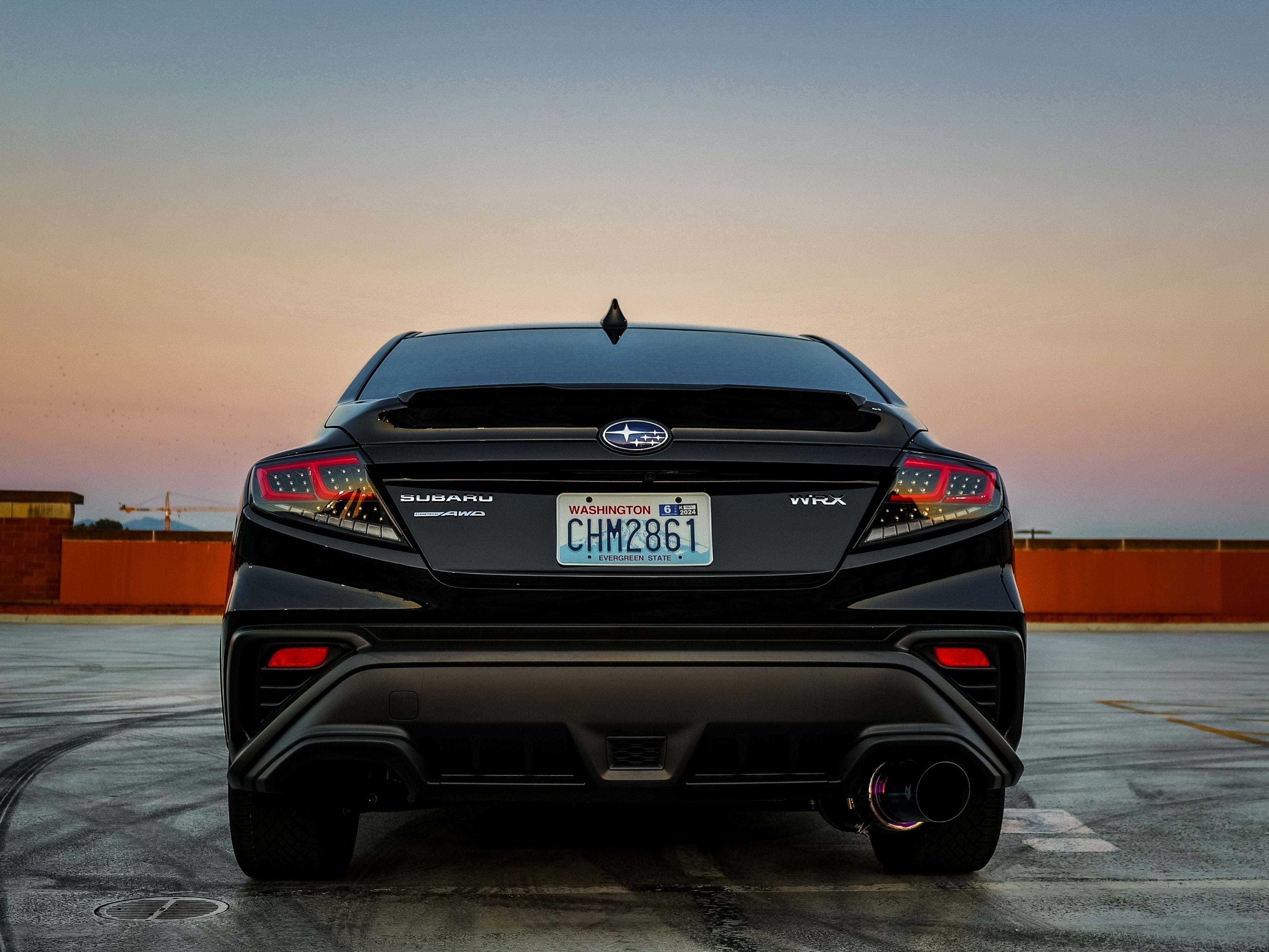 OLM Spec-AR LED Taillights (Clear Lens/Black Base/Red Bar) - 2022+ WRX