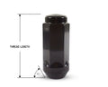Perfectly Tight 3/4" Hex Lug Nut Tapered Seat 14x1.5 x 50mm - Black Steel - 1 Piece
