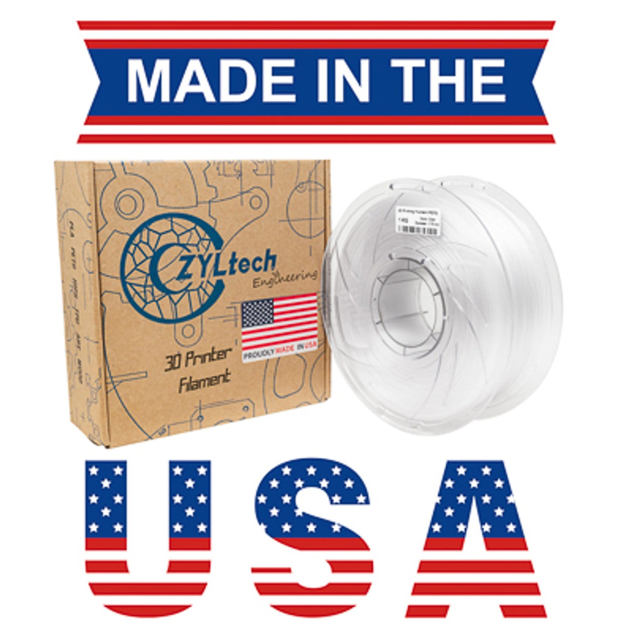 Zyltech PETG 3D Printer Filament, 1.75mm, 1kg