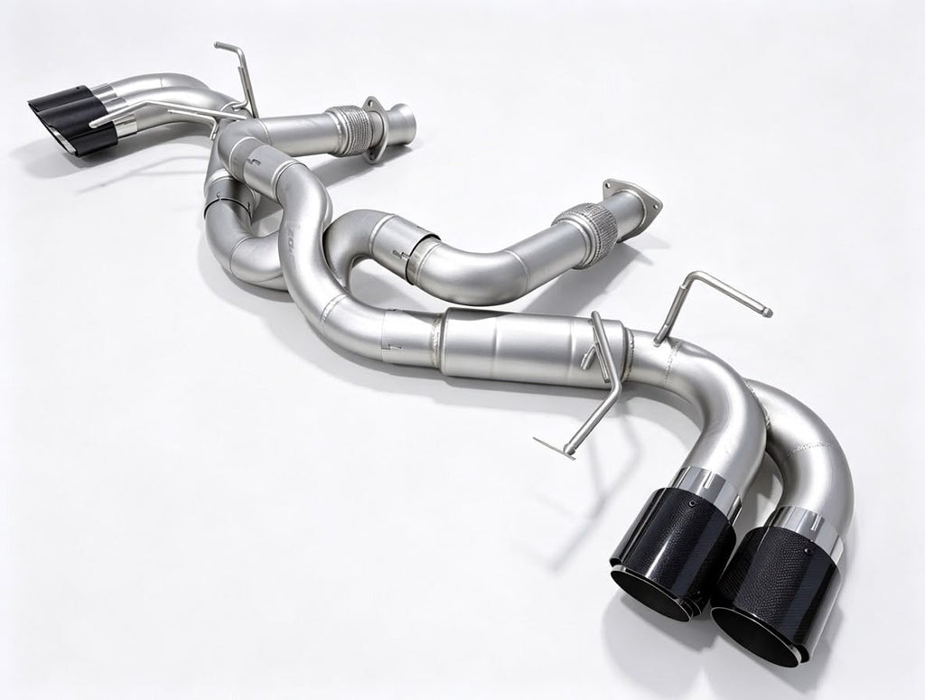 SPDZ1 C8 Corvette Z-Flow Race Exhaust – 3D-Printed High-Flow Z-Pipe | Carbon Fiber Quad Tips | 20% Lighter