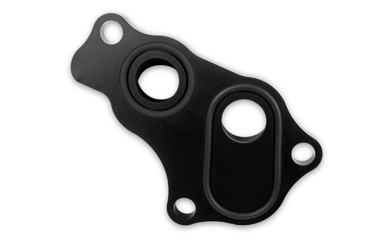 Improved Racing Remote Oil Filter / Oil Cooler Adapter for Gen 2 Ford 5.0 Coyote Engine