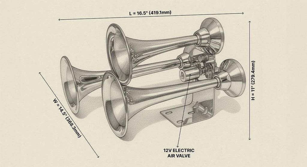Mini Outlaw 3 Liter Horn Kit