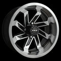 HD Golf Saw 14x7 -14 4x101.6mm 68.2mm Gloss Black/Machined Face&Lip