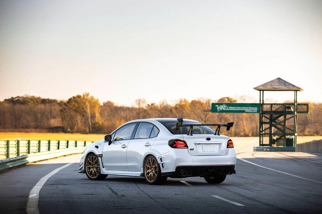 OLM Y-Spec LED Taillights (Smoke Lens White Optic w/RGB) - 2015-2021 WRX / STI