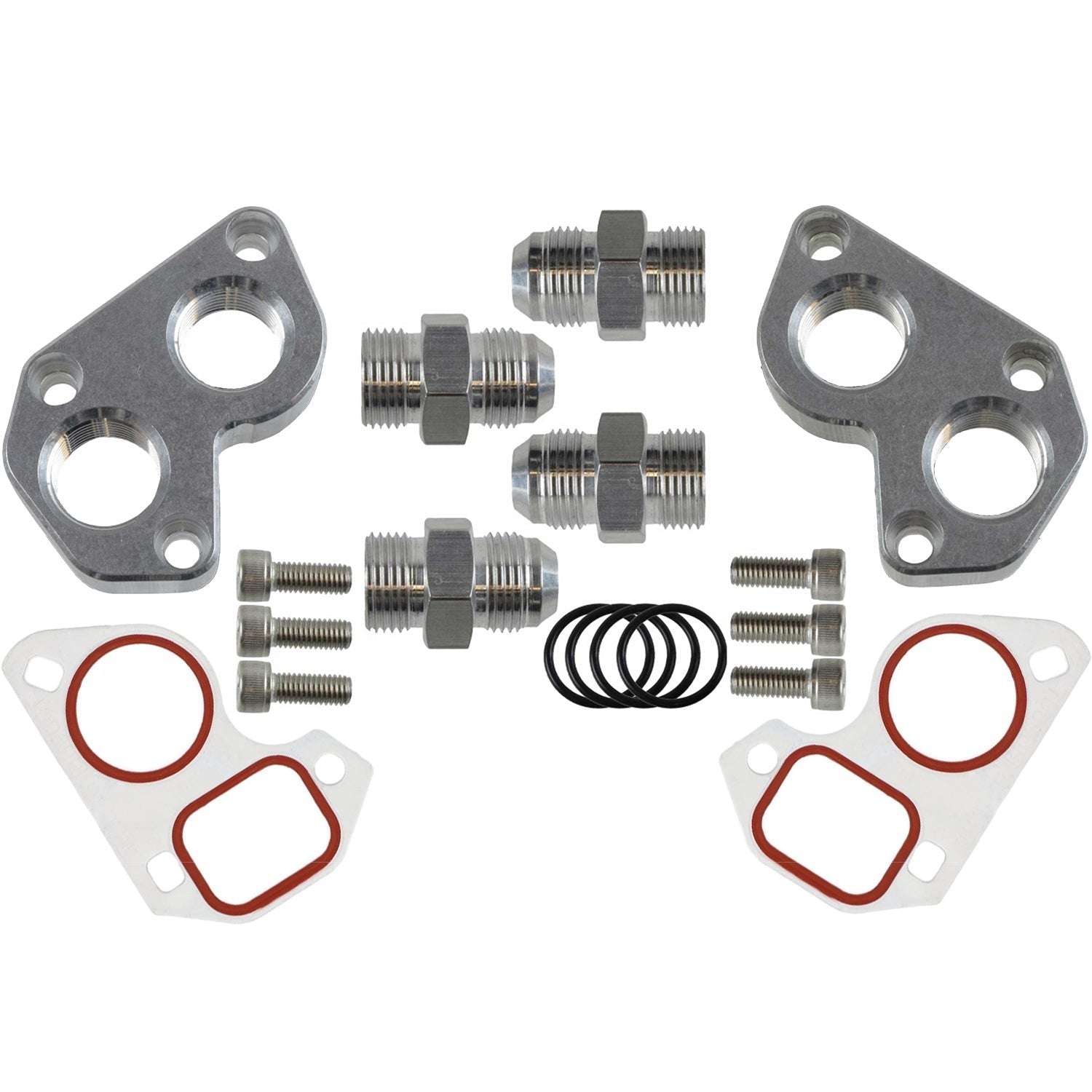 ICT BILLET LS Remote Mount Water Pump Adapters w/ -12AN Fittings