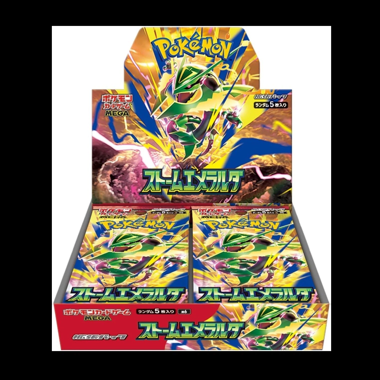Pokémon TCG: Storm Emeralda M6 Japanese Booster Box - Mega Rayquaza