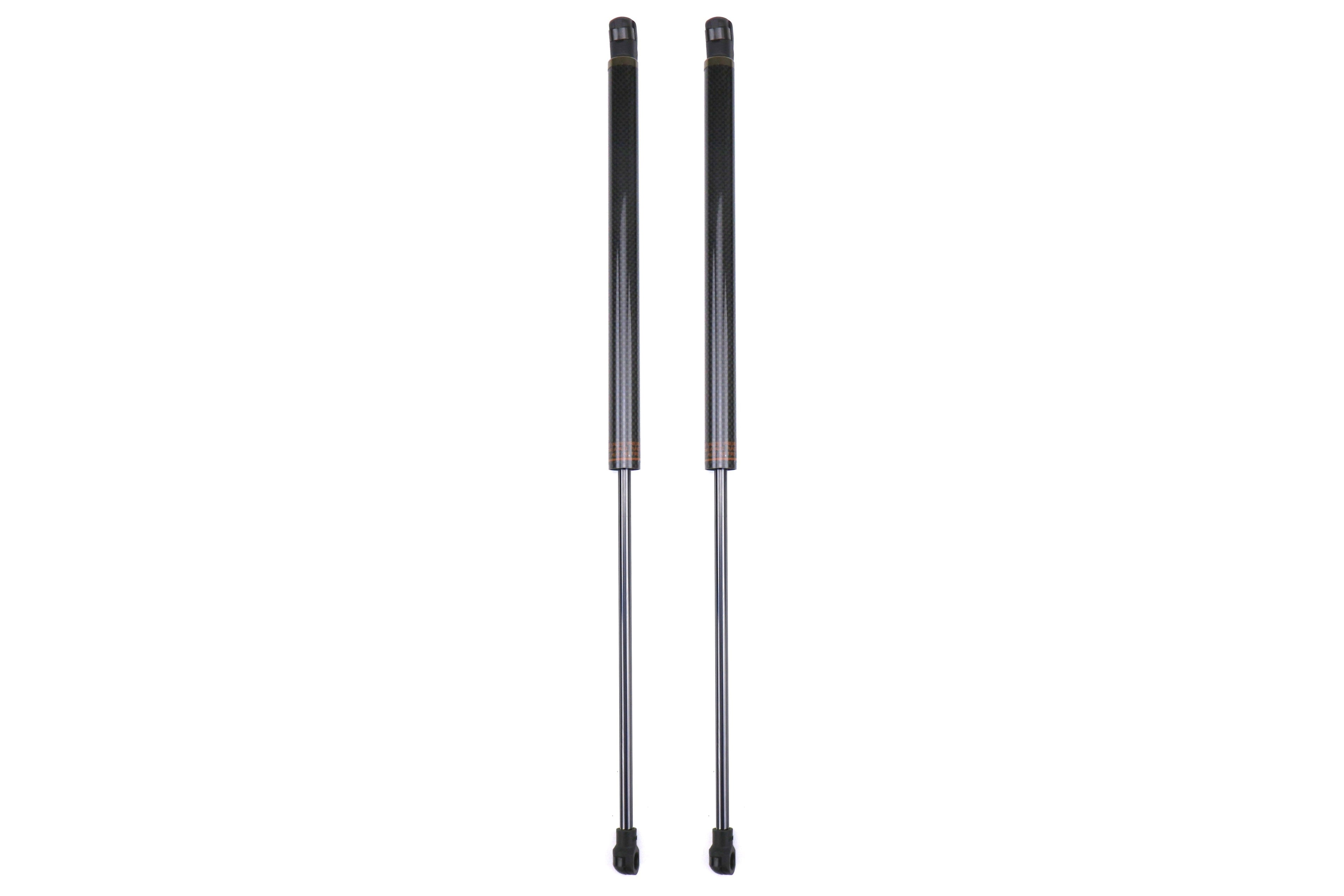 OLM Black Carbon Fiber Hood Dampers - 2015-2021 WRX / STI
