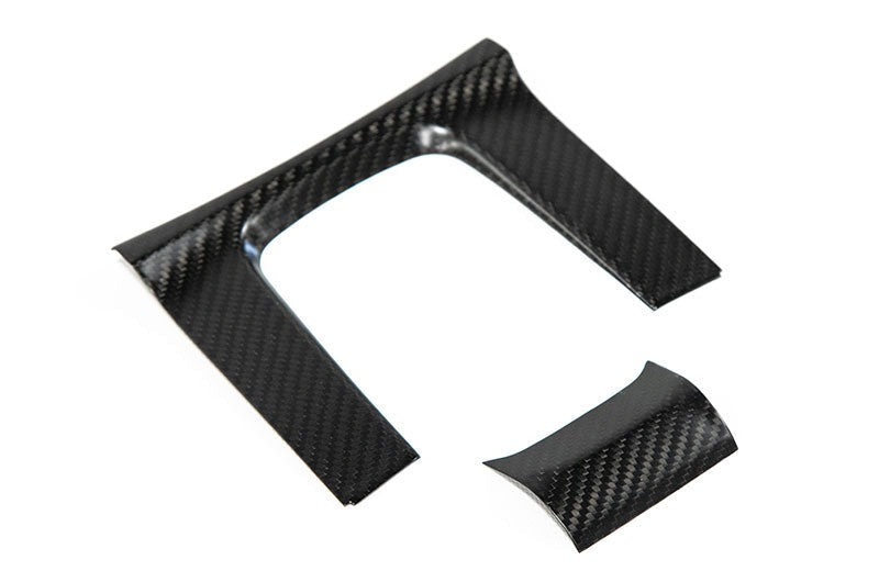 OLM Carbon Fiber Shifter Panel Cover (Matte Finish) - 2016-2021 Honda Civic AT