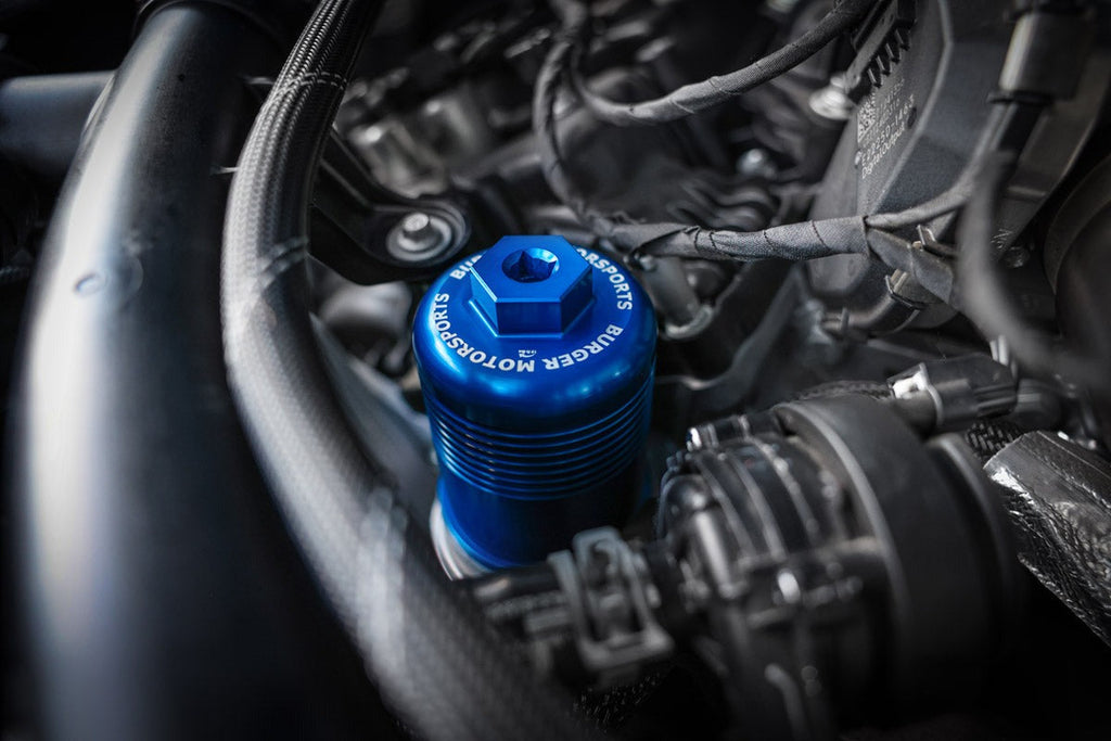 BMS Magnetic Billet Aluminum Oil Filter Cap for 2015-2020 Ford F150 2.7L V6