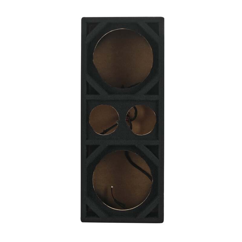 DS18 Ported Enclosure w/ 2x 8in Mids & 2x 3.6in (Not Included)- Black Carpet