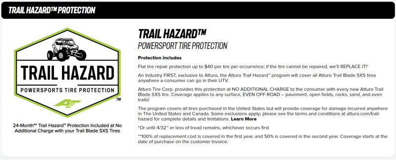 Atturo Trail Blade X/T SxS Tire - 29X9R14 74N - SXXT-U2JU4ATA ++(NOT AVAILABLE UNTIL 2027)++