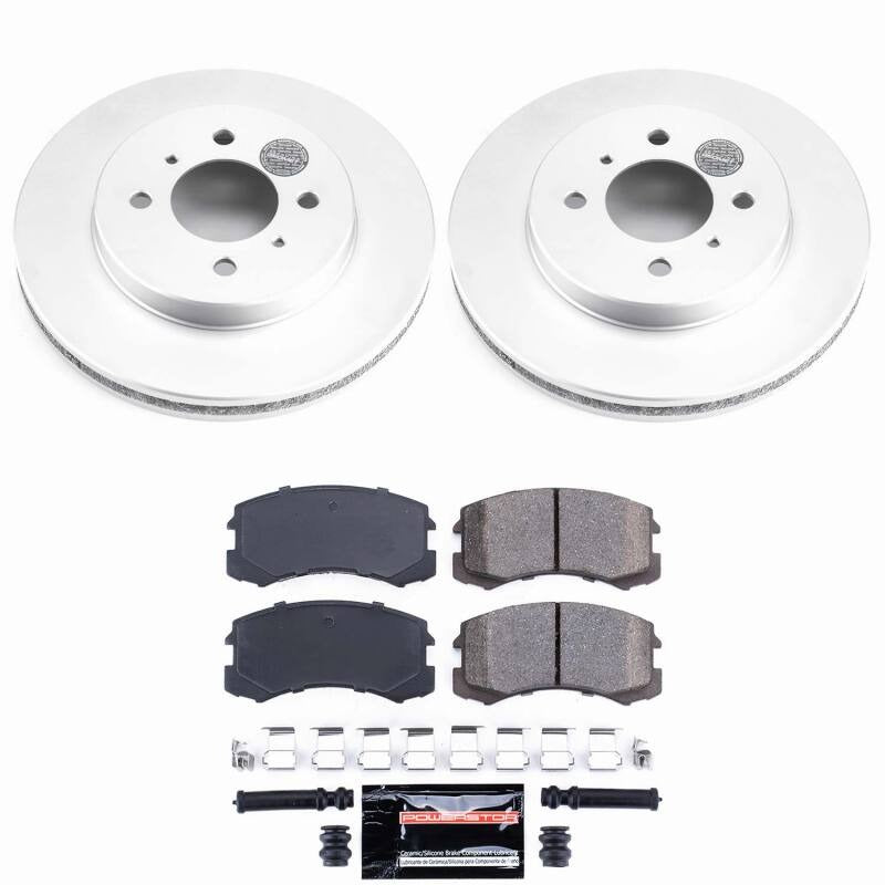 Power Stop 02-06 Mitsubishi Lancer Front Z23 Coated Brake Kit