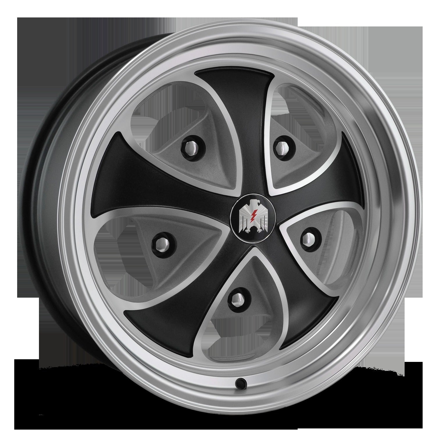 Klassik Rader Falcon 15x5.5 +20 5x205mm Satin Black/Machined Face&Lip