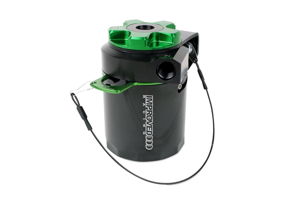 Improved Racing CCS High Efficiency, Quick Release Oil Catch Can, 3.5 fl oz
