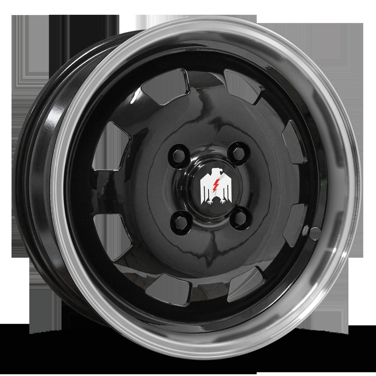 Klassik Rader Moon 17x7 +40 4x130mm Gloss Black/Machined Lip
