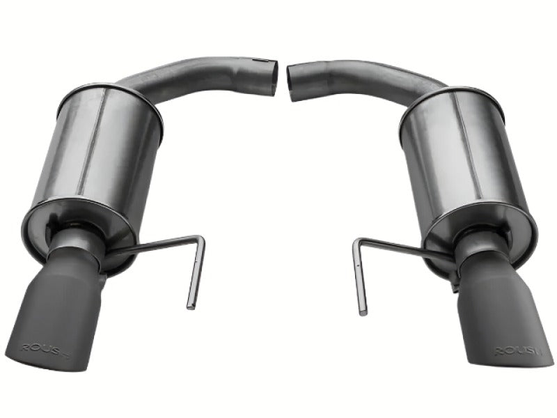 Roush 15-26 Mustang V6 / EcoBoost Black Tip Axle Back Exhaust