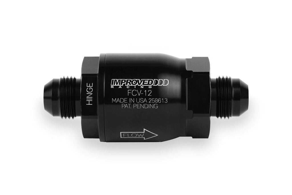 Improved Racing High-Flow, Low Cracking Pressure Flapper Check Valve, -8AN Male