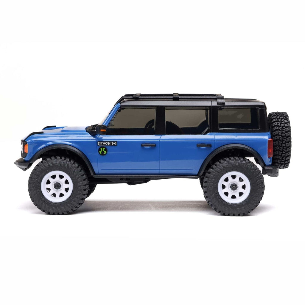 1/30 SCX30 Ford Bronco 4X4 RTR Brushed Rock Crawler (Battery & Charger Included)