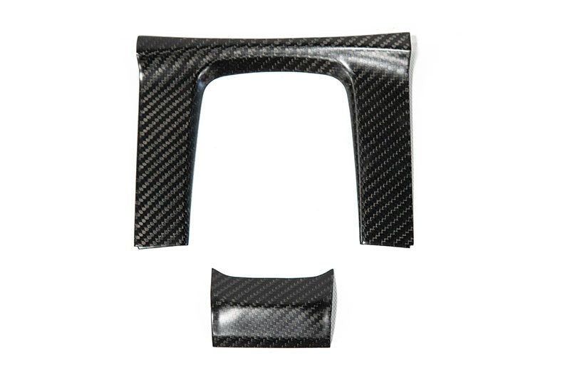 OLM Carbon Fiber Shifter Panel Cover (Matte Finish) - 2016-2021 Honda Civic AT