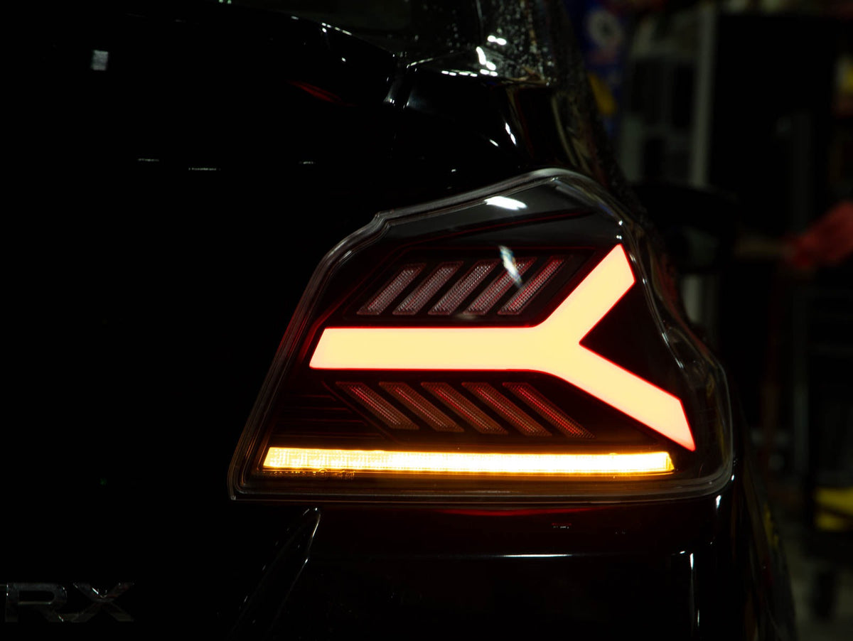 OLM Y-Spec LED Taillights (Clear Lens White Optic) - 2015-2021 WRX / STI