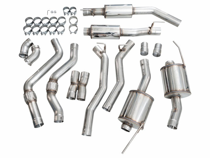 AWE Tuning 2021+ Ford Explorer Tremor 3.0TT 0FG Dual Rear Exit Exhaust w/ Bash Guard