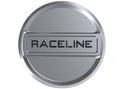 Raceline Silver Push-Thru Cap 8 X 165.1/ 8 X 180