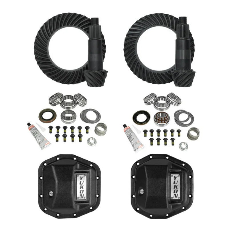 Yukon Gear Jeep JL/JT Stage 2 Re-Gear Kit w/Covers Dana 44 - 4.56 Ratio/28 Spline