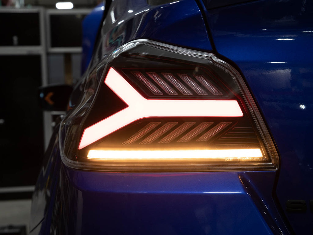 OLM Y-Spec LED Taillights (Clear Lens White Optic) - 2015-2021 WRX / STI