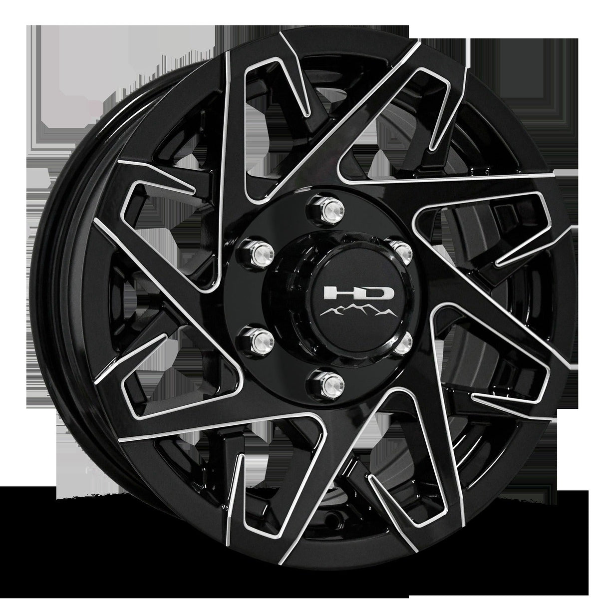 HD Trailer Canyon 16x6 +0 6x139.7mm 108mm Gloss Black/Milled Edge