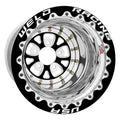 Weld V-Series 15x13 / 5X4.75 BP / 3in. BS Black 3 Piece Wheel - Black Single Beadlock MT