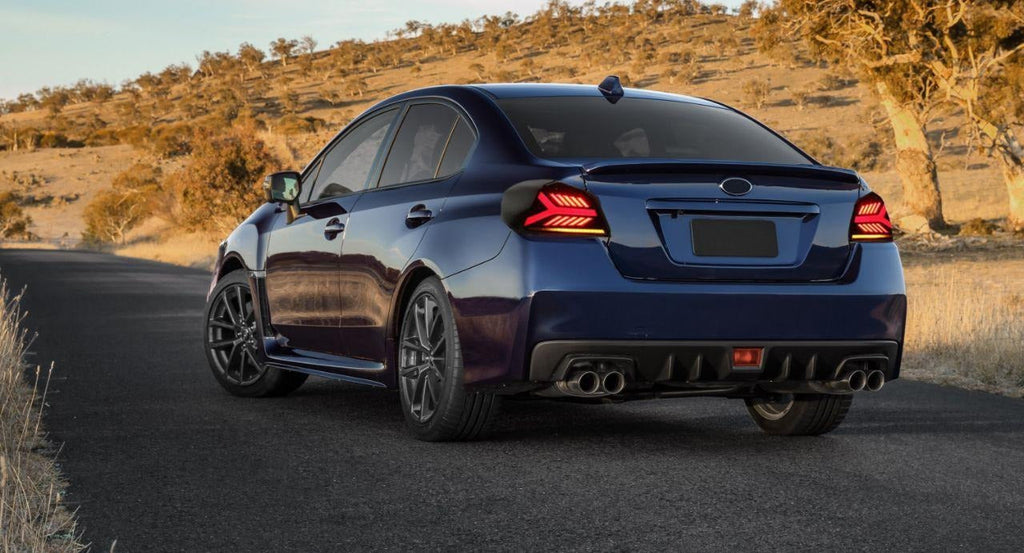 OLM Y-Spec LED Taillights (Smoke Lens White Optic w/RGB) - 2015-2021 WRX / STI