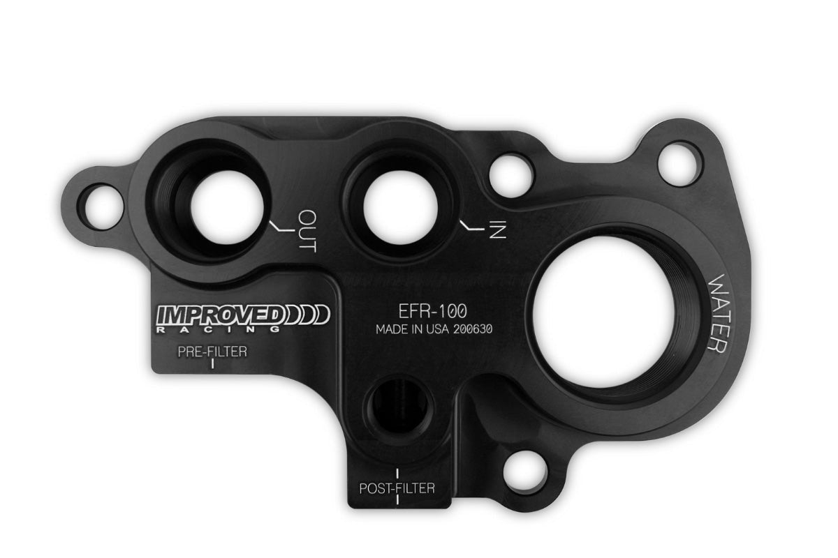 Improved Racing Remote Oil Filter & Cooler Adapter, 4.6 and 5.4 Ford Modular V8