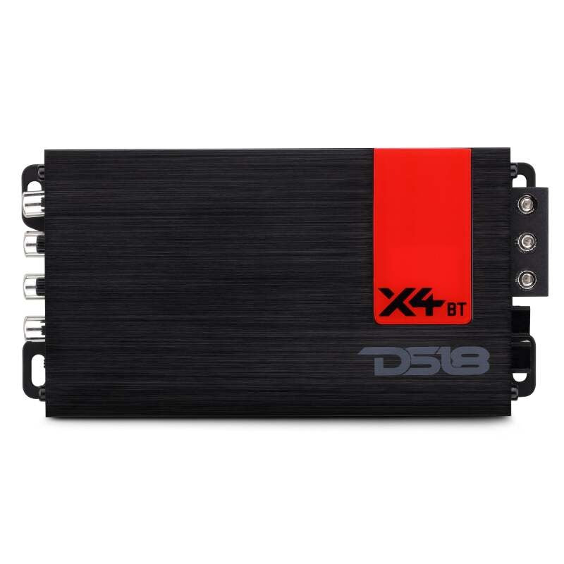 DS18 4-Chnnl 2x220 at 4ohm Bridge 4x140 at 2ohm 4x70 at4ohm Watts RMS Built-in BT Audio Receiver