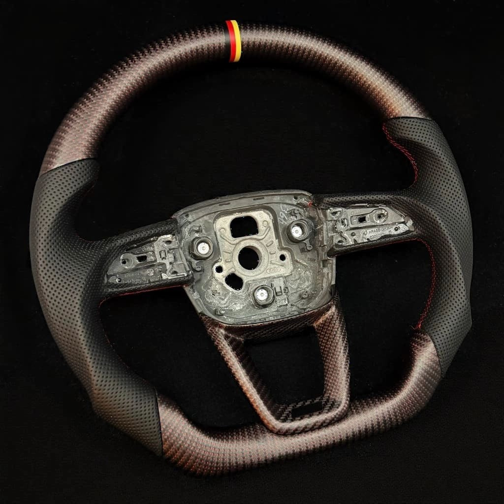 IN STOCK - 2021-2025 Audi B9.5 A/S/RS 4/5 S/RS Q7/8 Carbon Fiber Steering Wheel