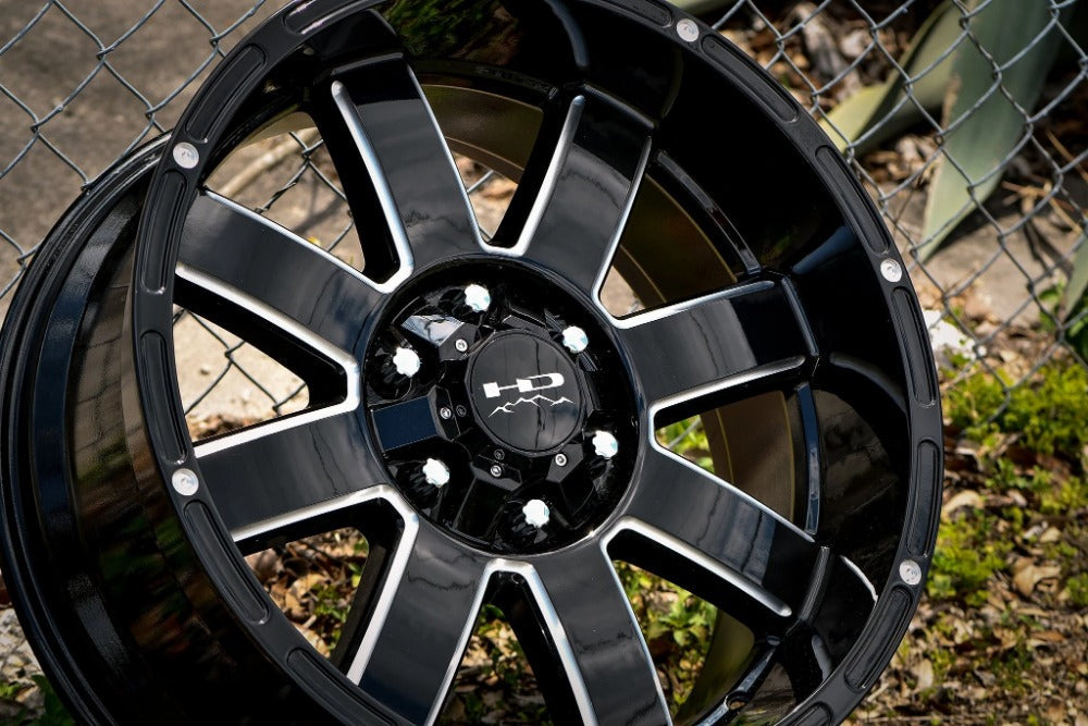 HD Off-Road 8-Point | Gloss Black Milled Edge