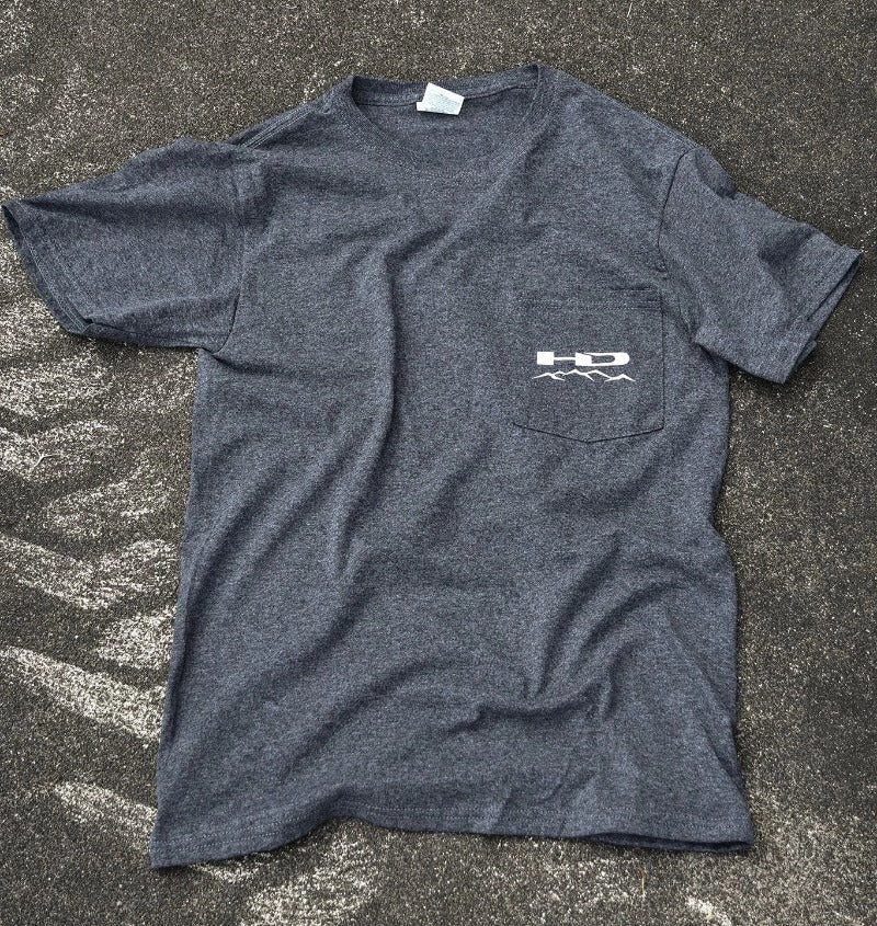 Official HD Off-Road Wheels SAW T-Shirt Heather Grey w Pocket